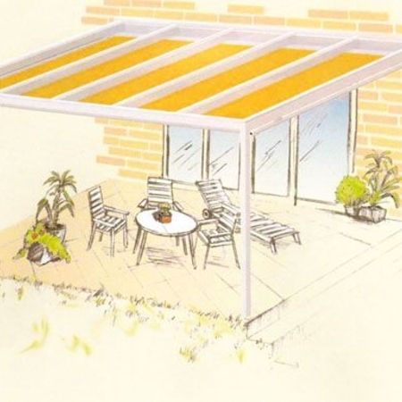 Zeichnung - Wintergartenmarkise