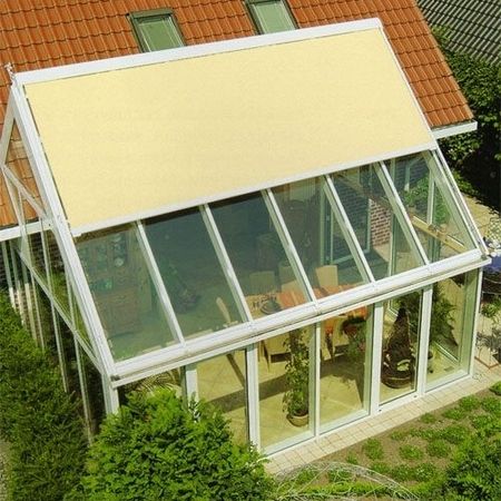 Wintergartenmarkise von oben