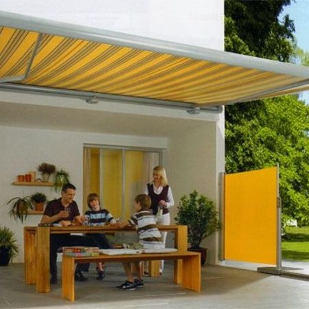 Wintergartenmarkise über Terrasse